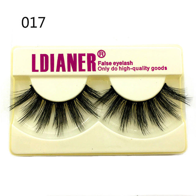 Mink Eyelashes 25mm Wispy Fluffy Fake Lashes