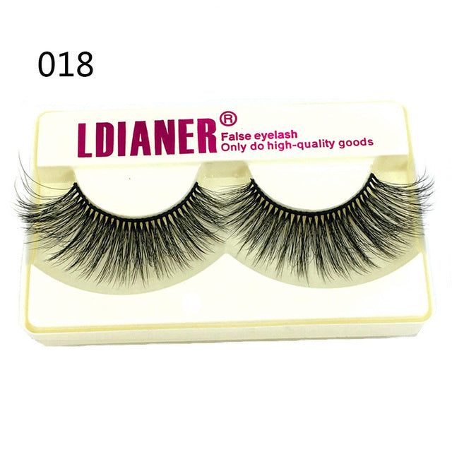 Mink Eyelashes 25mm Wispy Fluffy Fake Lashes