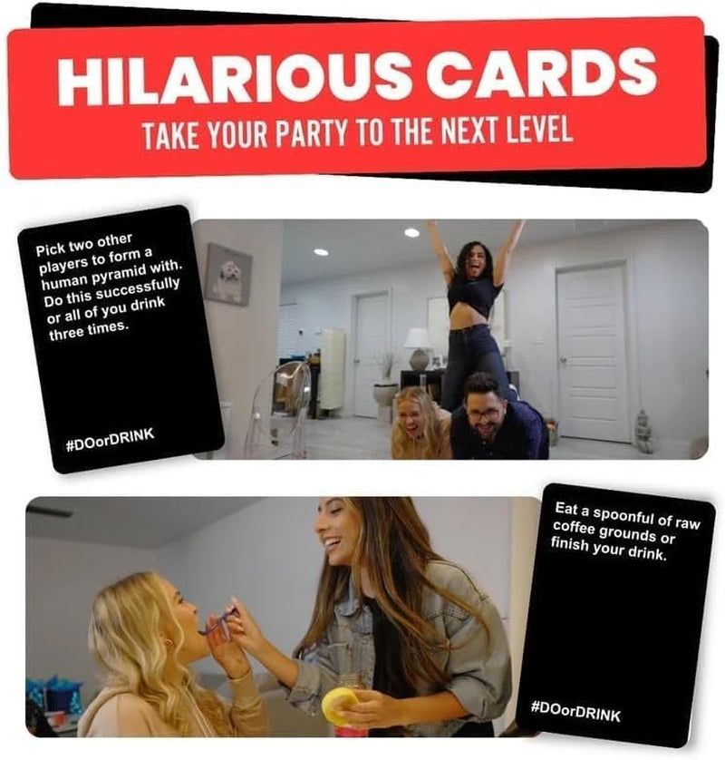 Win or Blackout Card Games Drinking Games for Adults Fun Party Games for Game Night