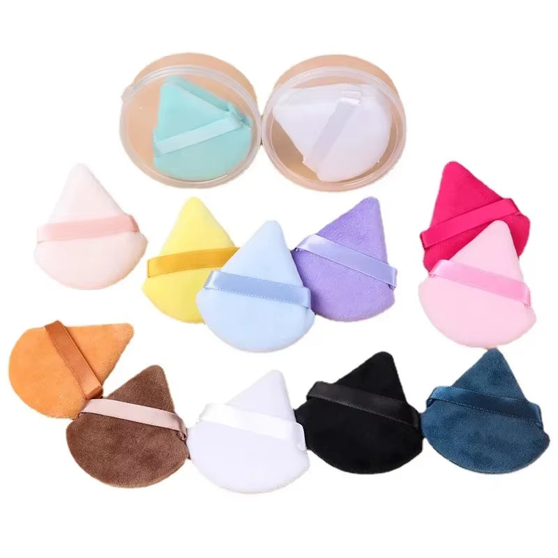 Makeup Sponges Triangle Velvet Powder Puff Make up Sponge Face Eyes Contouring Shadow Cosmetic Foundation Make up Accessories