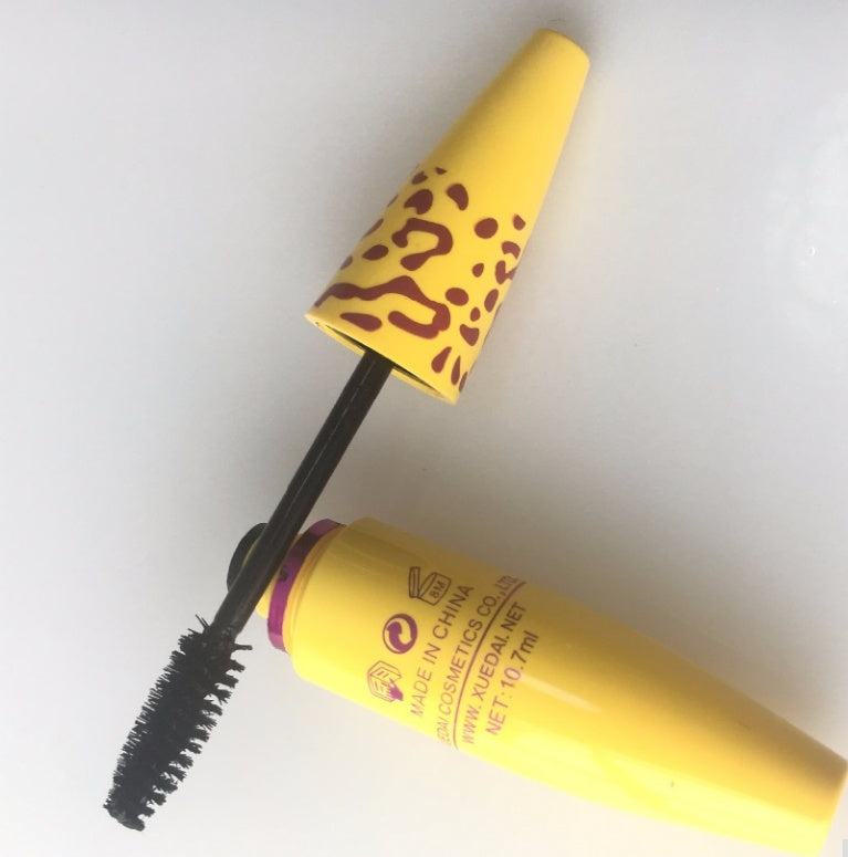 Growth Mascara Leopard-shaped Yellow Tube Thick Curling Waterproof Mascara