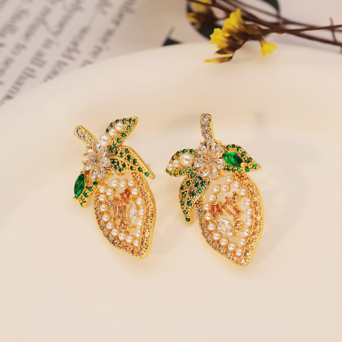 Heart Shaped Sweet And Simple Temperament Geometric Personality Retro Gold Earrings For Women