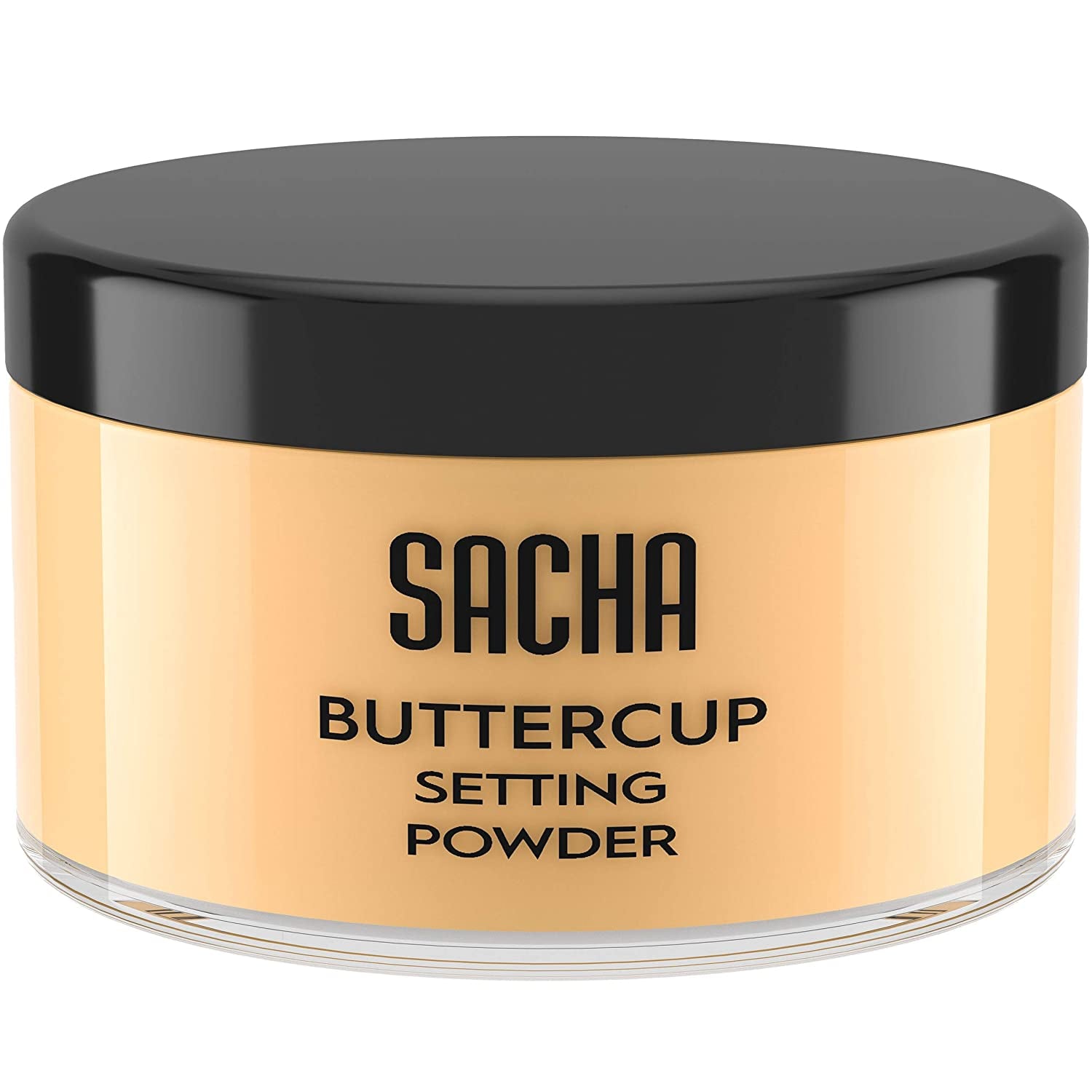 Sacha BUTTERCUP Setting Powder Makeup 1.75 Oz. Translucent Setting Powder for Oily Skin Finishing Powder Loose Powder Makeup Blurring Powder Blurs Fine Lines and Pores for Medium to Dark Skin Tones