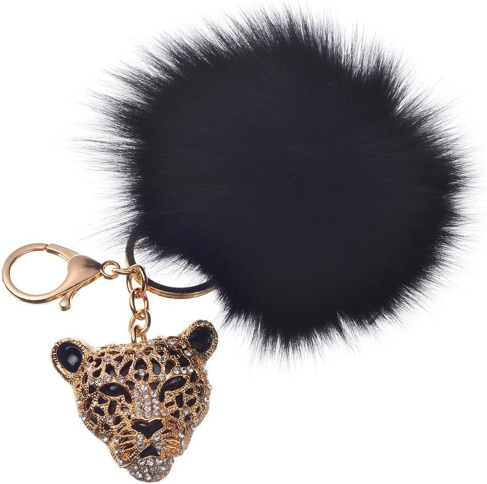 Leopard Handbag Charms Accessories Purse Keychain for Women,#4181