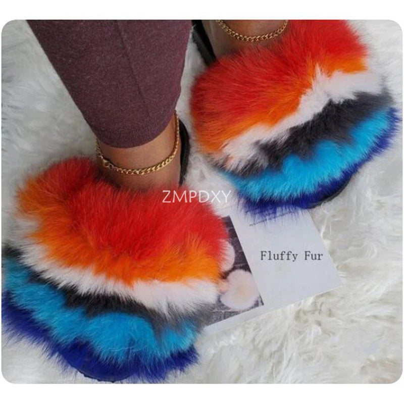 Girls Exquisite Shoes Warm Winter Plush Slides Cute and Comfort Home Slippers New Arrivals Amazing Fur Shoes Fashion Brand Shoes