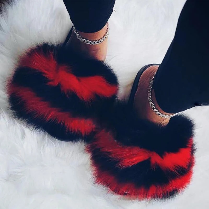 Girls Exquisite Shoes Warm Winter Plush Slides Cute and Comfort Home Slippers New Arrivals Amazing Fur Shoes Fashion Brand Shoes