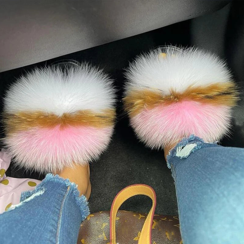 Girls Exquisite Shoes Warm Winter Plush Slides Cute and Comfort Home Slippers New Arrivals Amazing Fur Shoes Fashion Brand Shoes