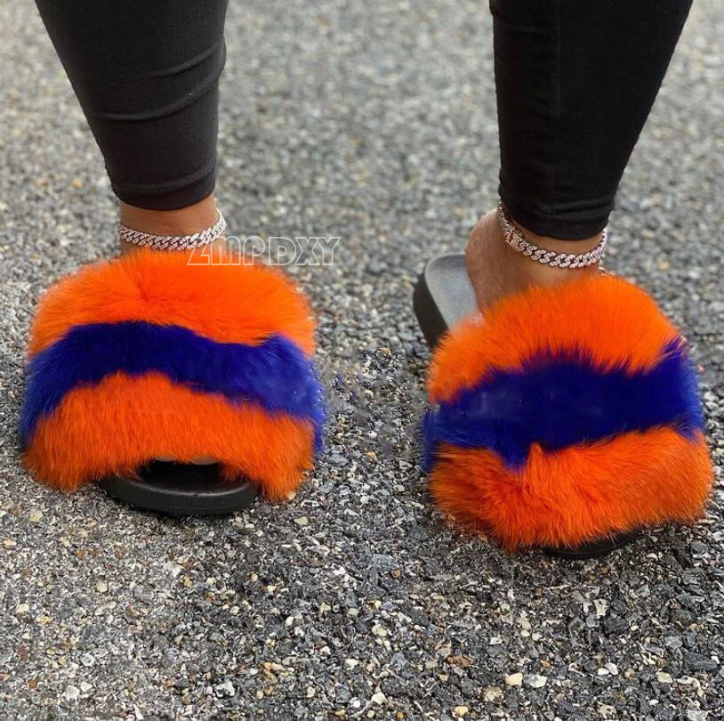 Girls Exquisite Shoes Warm Winter Plush Slides Cute and Comfort Home Slippers New Arrivals Amazing Fur Shoes Fashion Brand Shoes