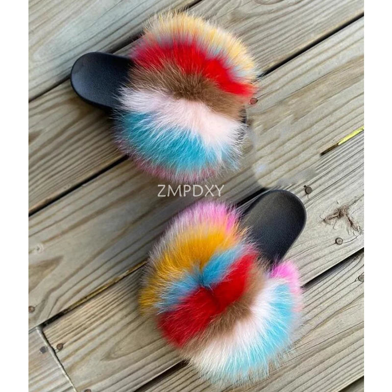 Girls Exquisite Shoes Warm Winter Plush Slides Cute and Comfort Home Slippers New Arrivals Amazing Fur Shoes Fashion Brand Shoes