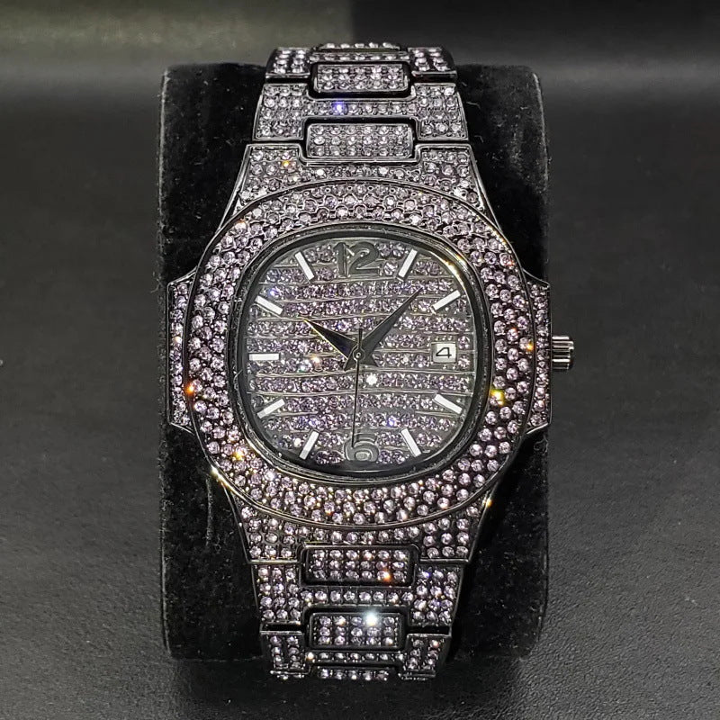 Special-interest Full Diamond Rap Hip Hop Watch