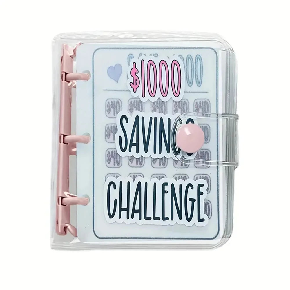 Savings Challenge Binder, Money Saving Binder, Savings Challenges Book With Envelopes, Mini Budget Binder With Cash Accessories