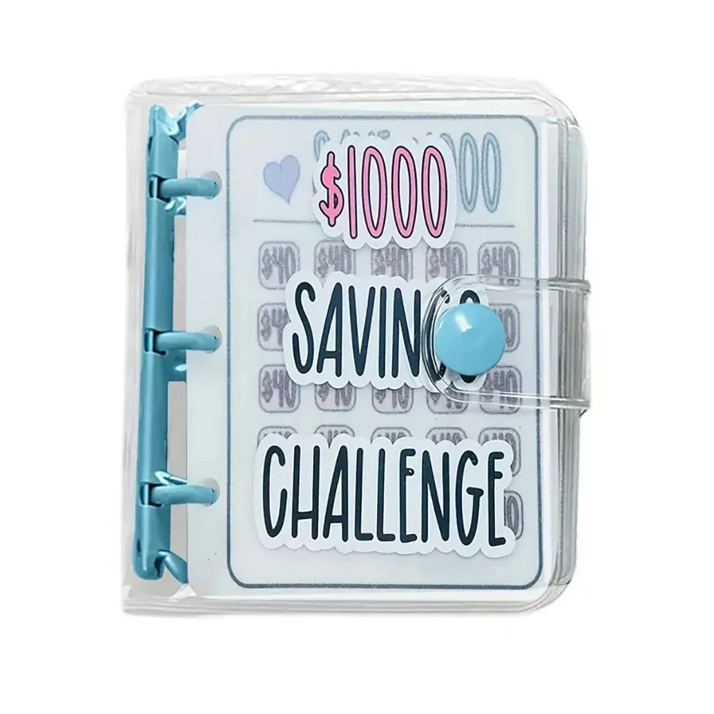 Savings Challenge Binder, Money Saving Binder, Savings Challenges Book With Envelopes, Mini Budget Binder With Cash Accessories