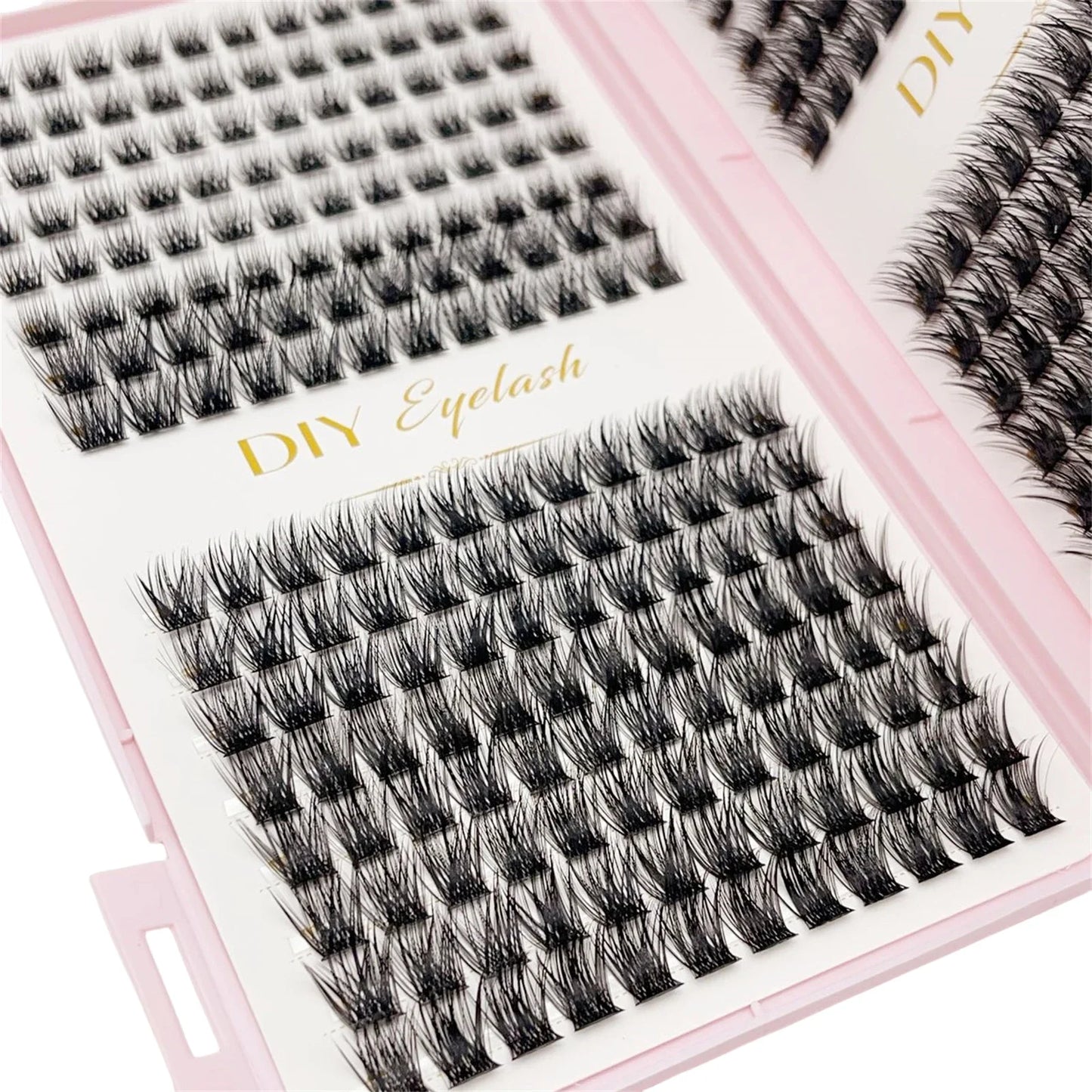 384pcs Individual Lashes Eyelash Book Clusters Extensions False Eyelash DIY at Home Cluster Eyelash Extensions Makeup