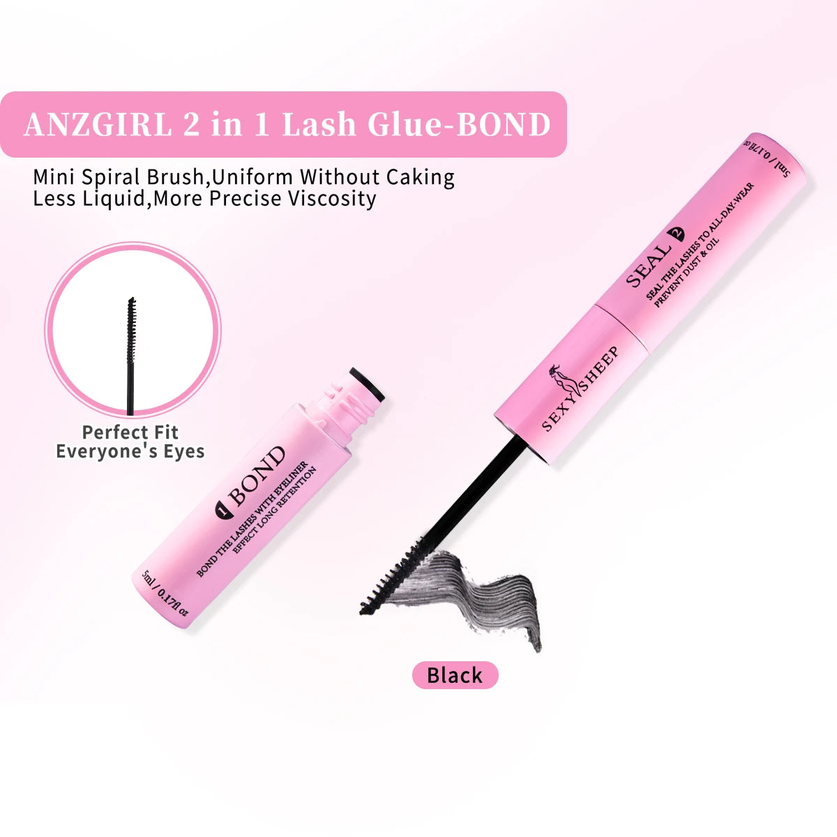 Lash Bond and Seal 10ml Individual Lashes Glue and Seal Super Strong Hold DIY Lash Extension and  Lash Glue Remover 5ml Kit Hold