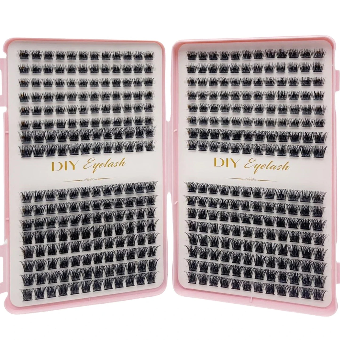 384pcs Individual Lashes Eyelash Book Clusters Extensions False Eyelash DIY at Home Cluster Eyelash Extensions Makeup