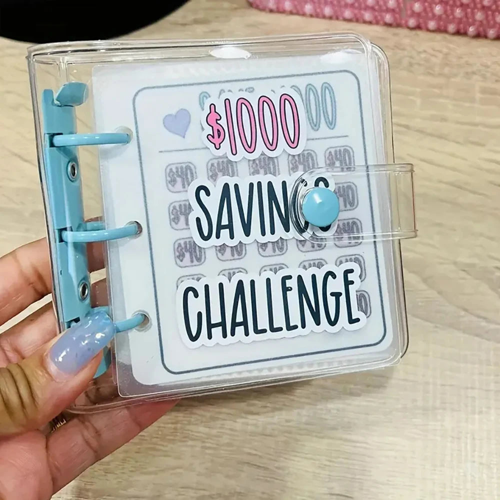 Savings Challenge Binder, Money Saving Binder, Savings Challenges Book With Envelopes, Mini Budget Binder With Cash Accessories