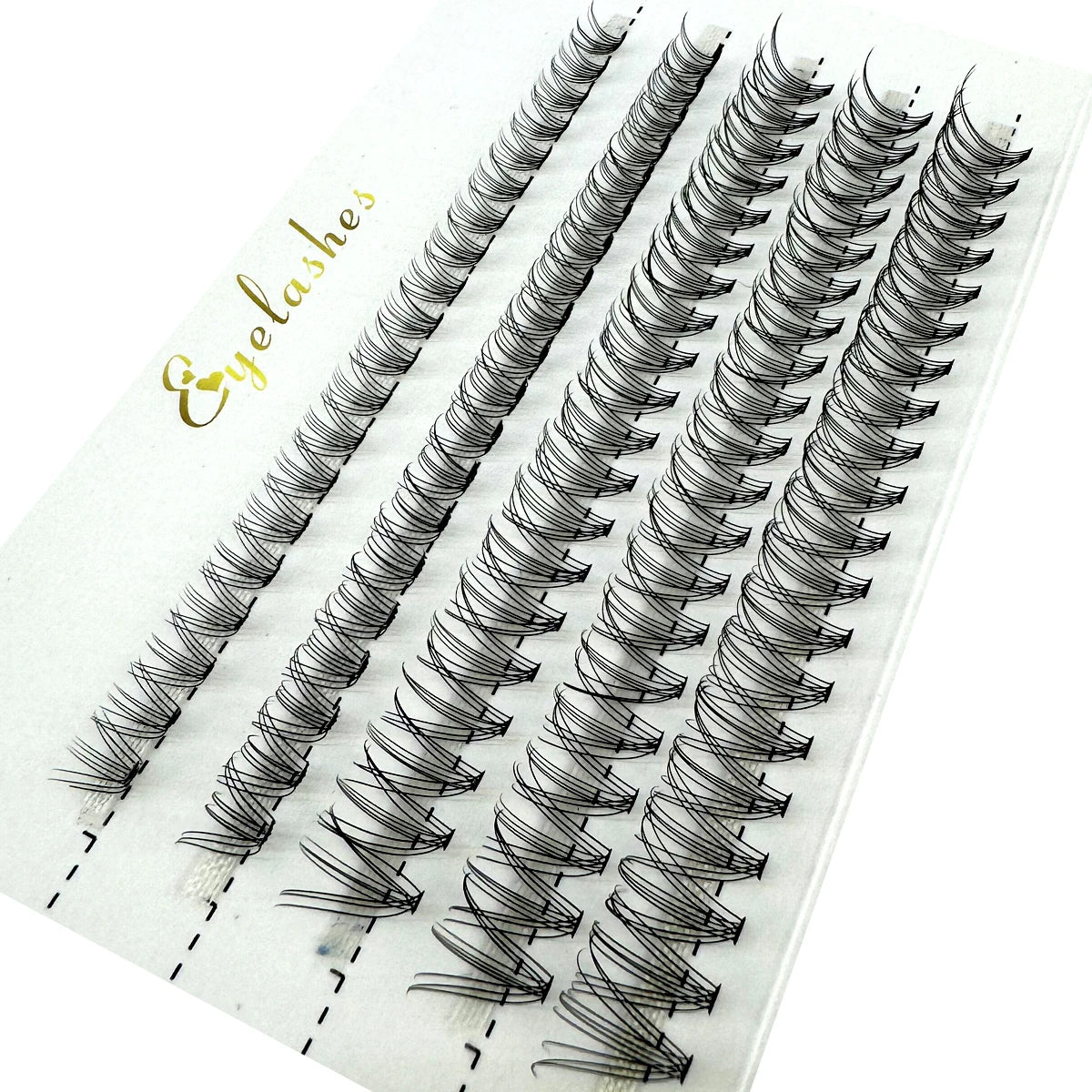 15 Rows Fluffy Cluster Lashes 60D+80D+100D Thick Eyelash Clusters D Curl Individual Lashes DIY Natural Lash Extensions Eyelashes