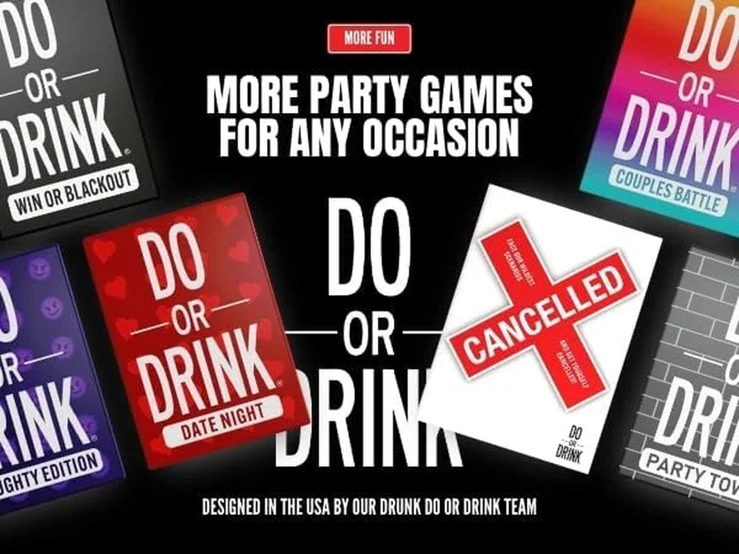 Win or Blackout Card Games Drinking Games for Adults Fun Party Games for Game Night