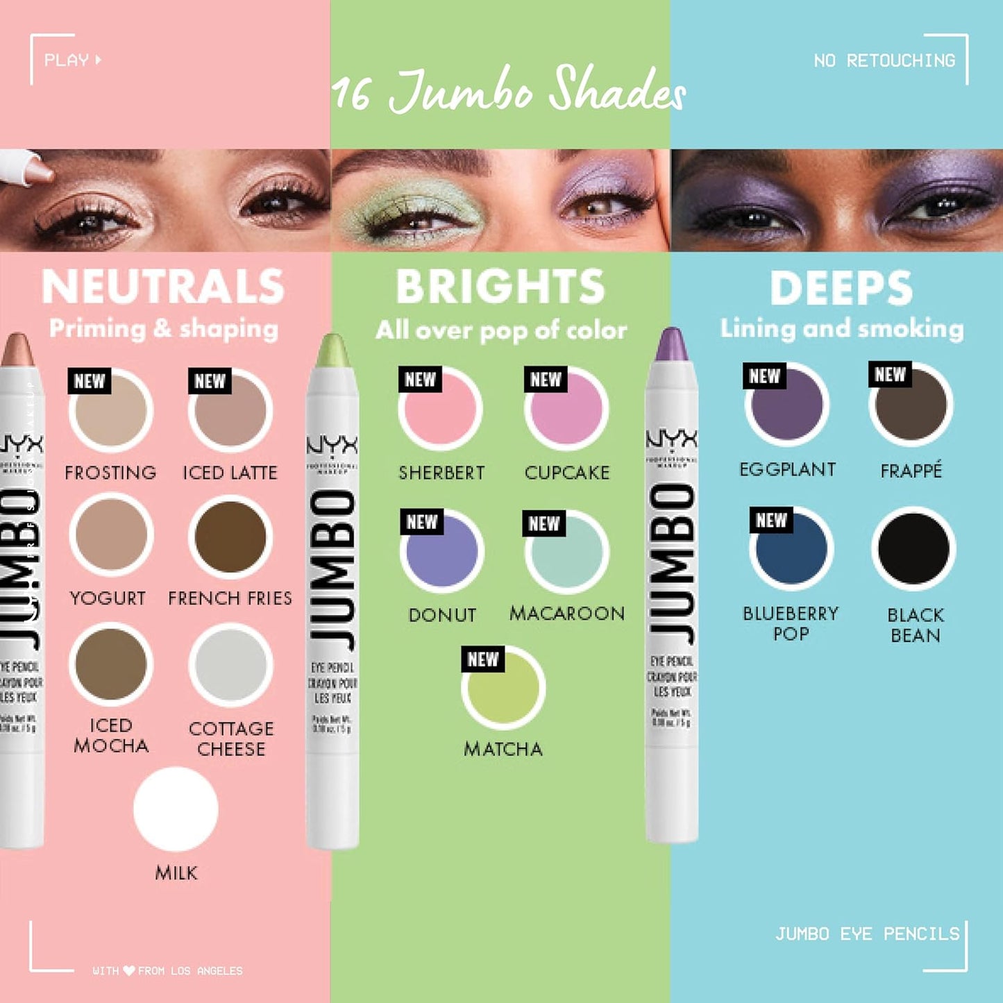 Jumbo Eye Pencil, Blendable Eyeshadow Stick & Eyeliner Pencil - French Fries